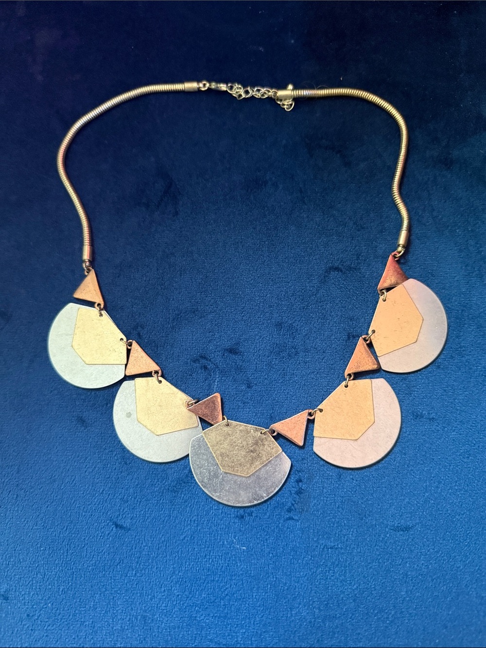 Gold-Tone Geometric Statement Necklace - Women Jewelry